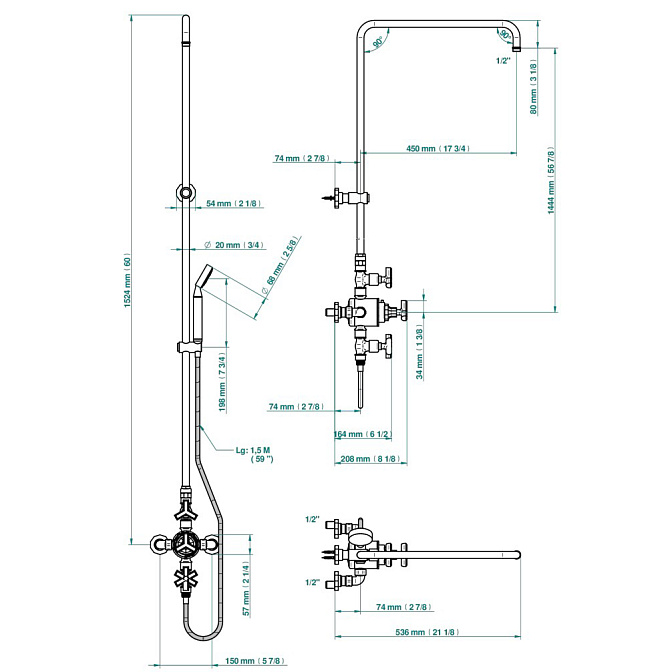Смеситель встраиваемый THG Les Ondes - фото-2 | interior market