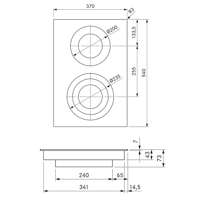 Варочная панель HiLight BORA PKC3 - фото-2 | interior market