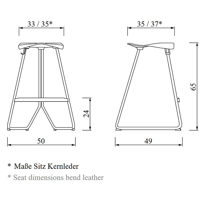 Табурет Classicon Triton Counter Stool - фото-2 | interior market