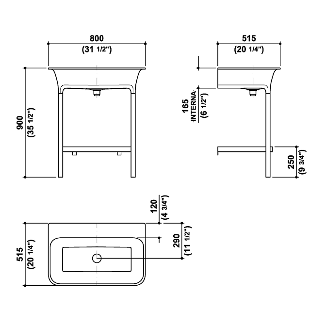 Раковина в ванную Zucchetti MORPHING - фото-2 | interior market