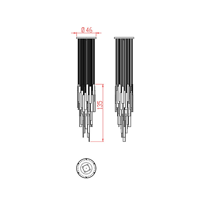 Потолочный светильник  JNL Luxine - фото-4 | interior market
