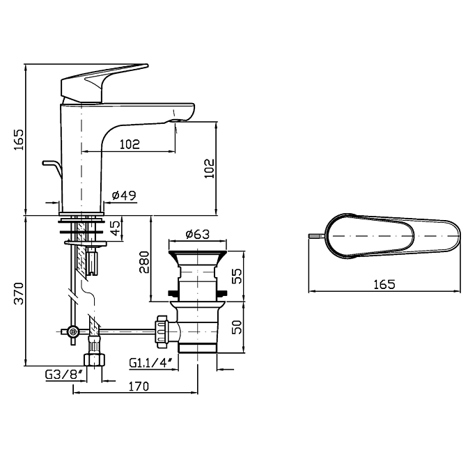 Смеситель для раковины Zucchetti  - фото-2 | interior market