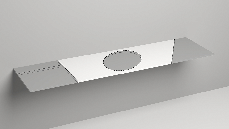 Столешница SALINI COSTA 80 - фото-2 | interior market