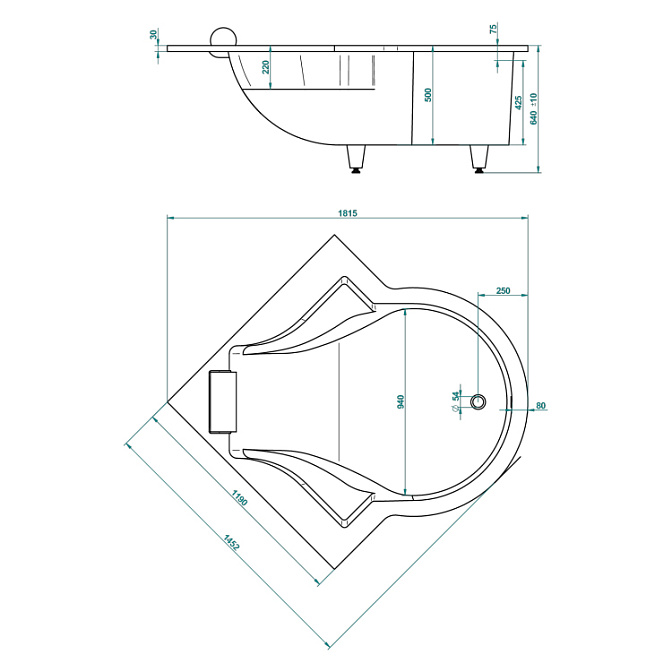 Ванна  THG Nymphea - фото-3 | interior market
