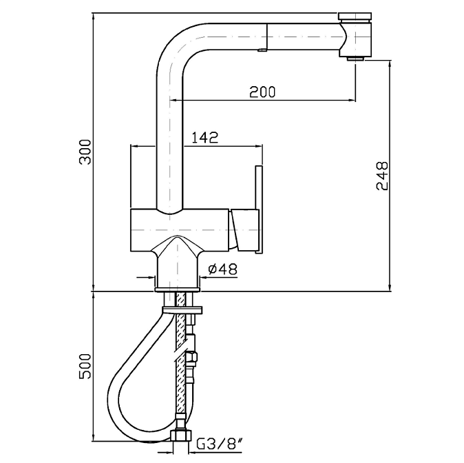 Смеситель для раковины Zucchetti Kitchen - фото-2 | interior market