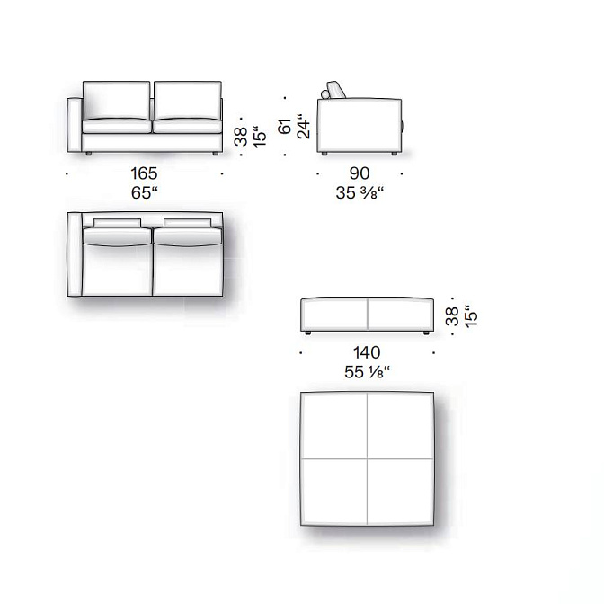 Диван модульный De Padova Mosaïque - фото-4 | interior market