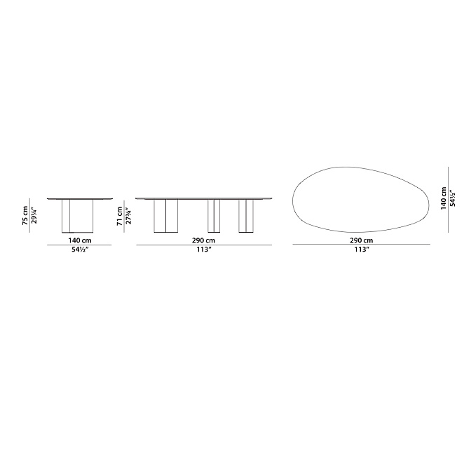 Обеденный стол Baxter LAGOS - фото-6 | interior market