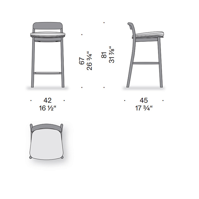 Барный стул De Padova Villetta - фото-4 | interior market