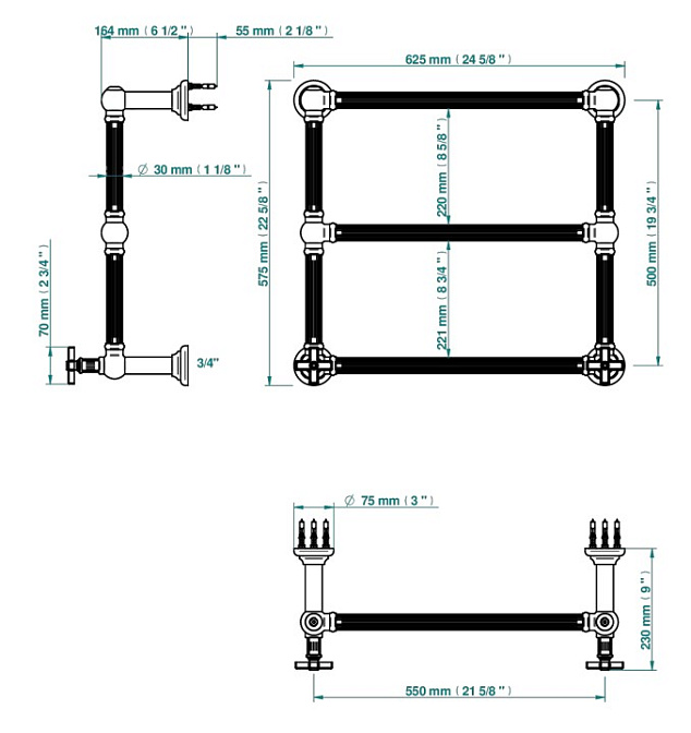 Полотенцесушитель THG  - фото-2 | interior market