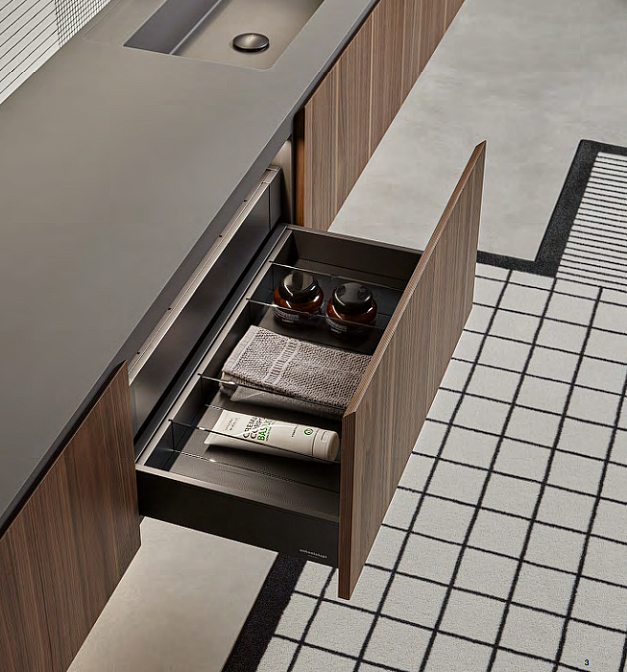 Комплект: база под раковину подвесная с внутренней LED подсветкой 3000K ANTONIO LUPI PANTAREI_STONE с раковиной BREEZE   - фото-3 | interior market