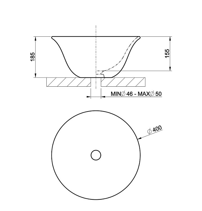 Раковина накладная Gessi GOCCIA - фото-2 | interior market