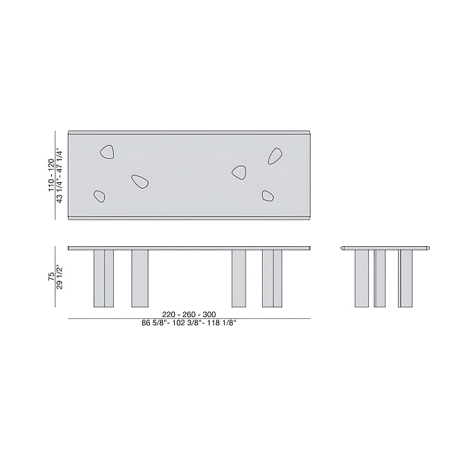 Обеденный стол Porada OSMOSE - фото-5 | interior market