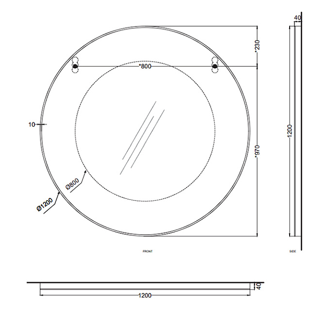 Зеркало для ванной Cielo I Catini - фото-2 | interior market