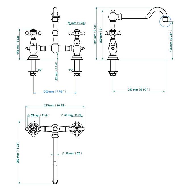 Смеситель для кухни THG  - фото-2 | interior market