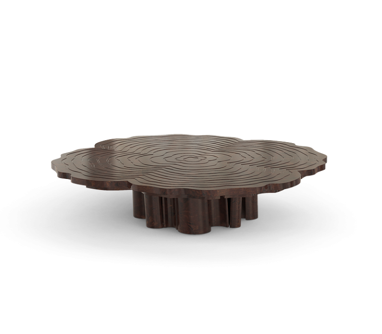 Журнальный столик Boca do Lobo Fortuna Walnut Root Center Table - фото-3 | interior market