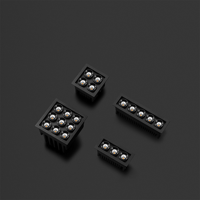 Встраиваемый светильник  Arkos Light BLACK FOSTER MICRO RECESSED 3 2700K N - фото-2 | interior market