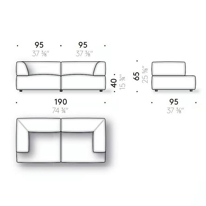 Диван De Padova Atalante - фото-4 | interior market