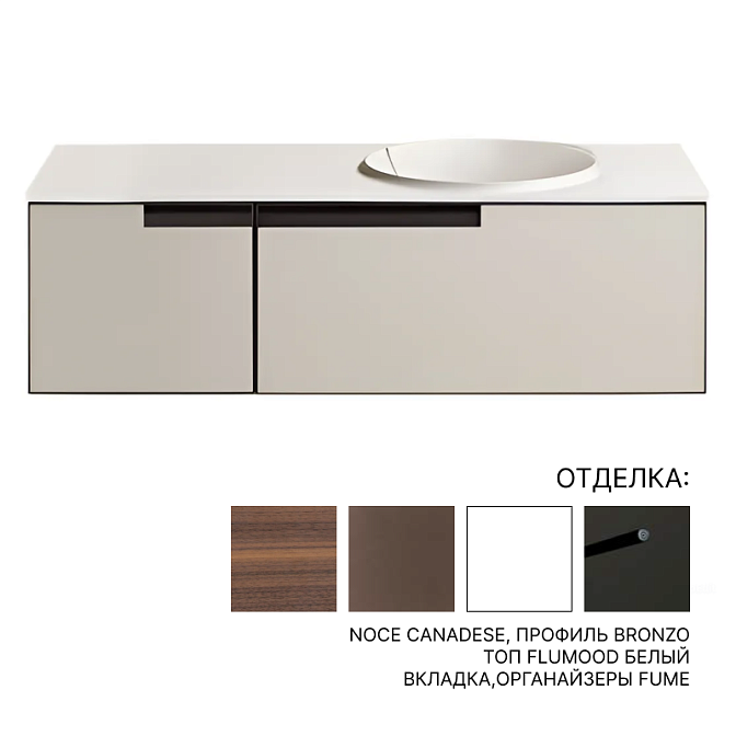 Комплект мебели с раковиной Antonio Lupi ATELIER - фото-1 | interior market