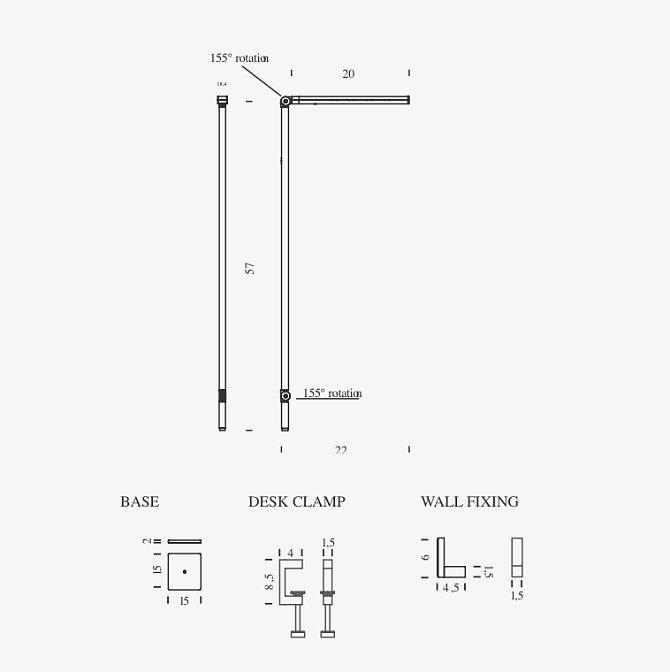 Настольная лампа Nemo UNTITLED MINI LINEAR - фото-4 | interior market