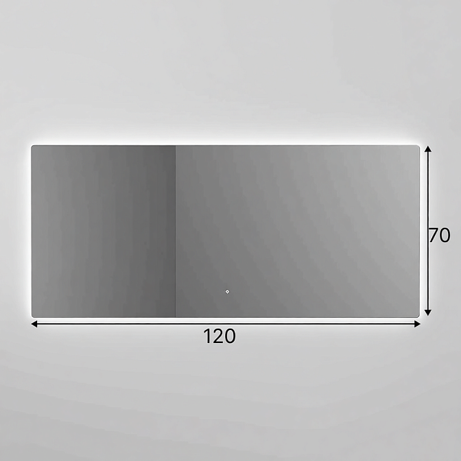 Зеркало для ванной SALINI OMBRA с LED подсветкой - фото-1 | interior market