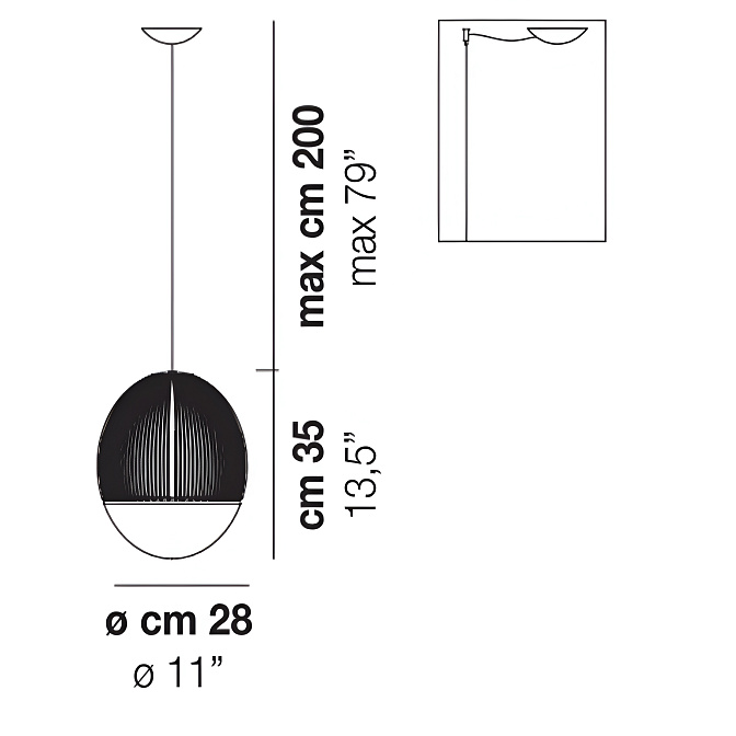 Потолочный светильник  Vistosi Riketta - фото-4 | interior market