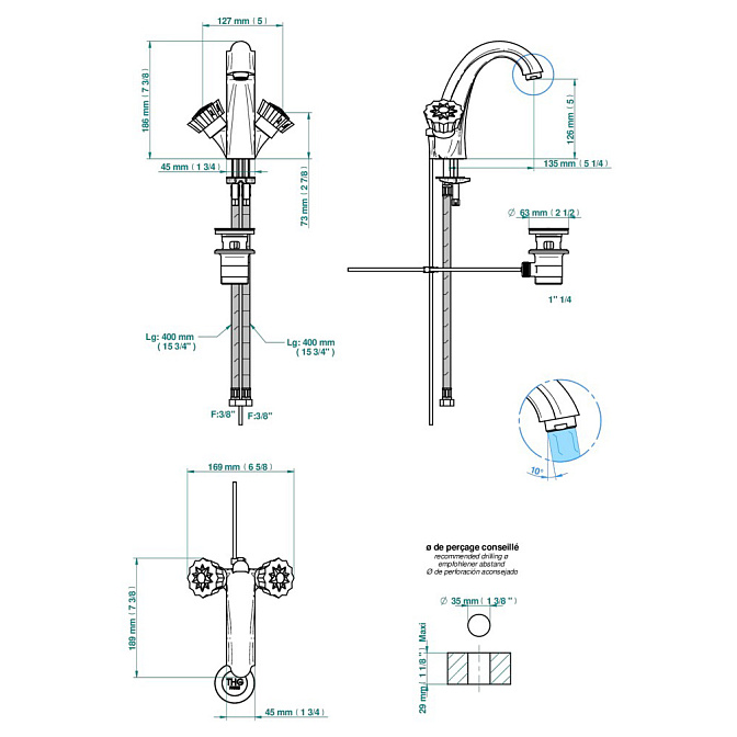 Смеситель для раковины THG  - фото-2 | interior market
