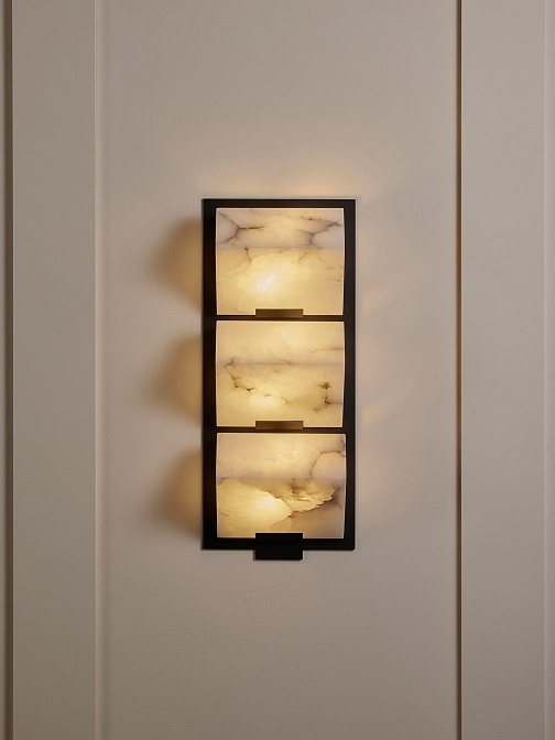 Бра Pierre Chareau Triple bloc auvent 185 fond métal - фото-2 | interior market