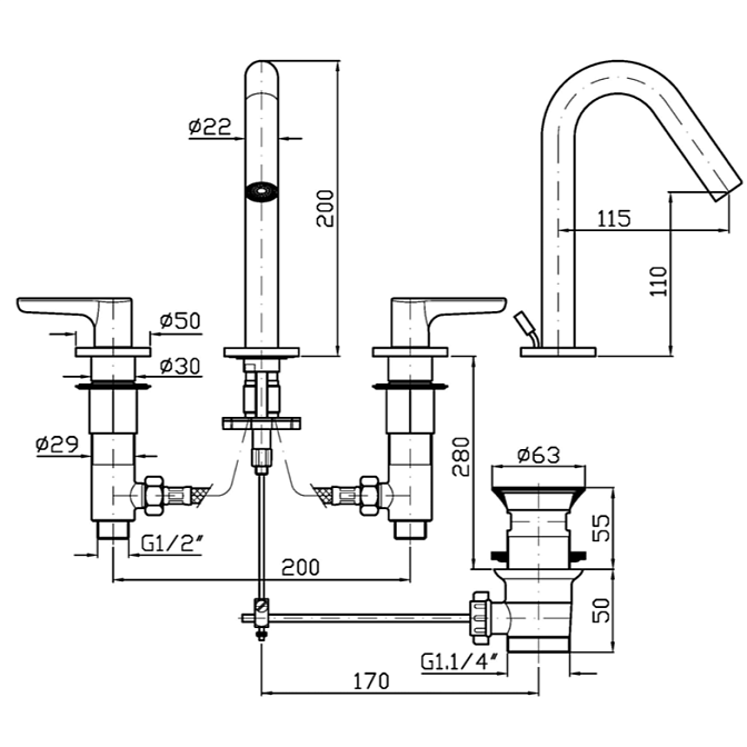 Смеситель Zucchetti  - фото-2 | interior market