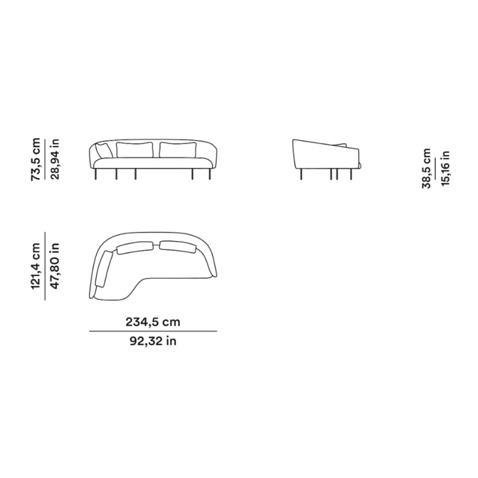 Диван Tacchini ROMA - фото-4 | interior market