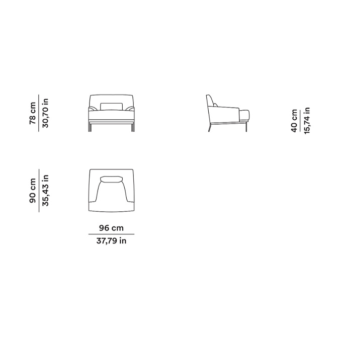 Кресло Tacchini Montevideo - фото-4 | interior market