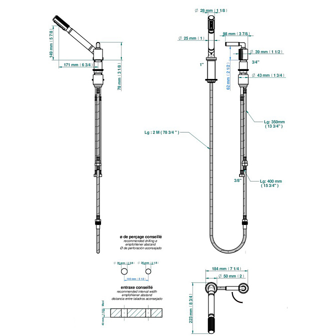 Смеситель для ванны THG  - фото-2 | interior market