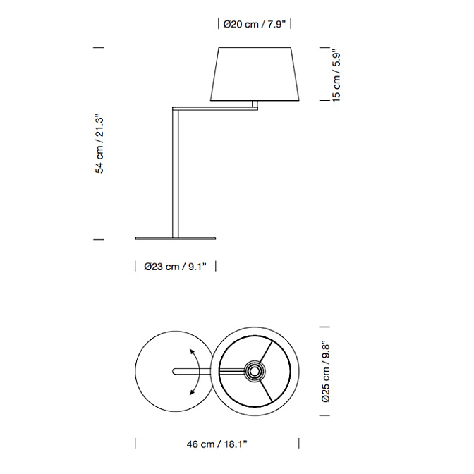 Настольная лампа SANTA&COLE AMERICANA - фото-4 | interior market