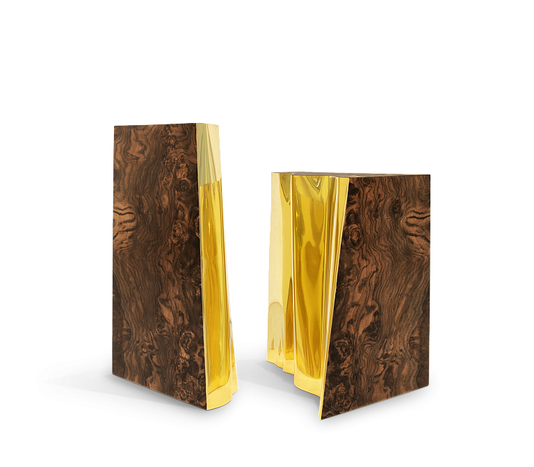 Журнальный столик Boca do Lobo Lapiaz Walnut Side Table - фото-5 | interior market