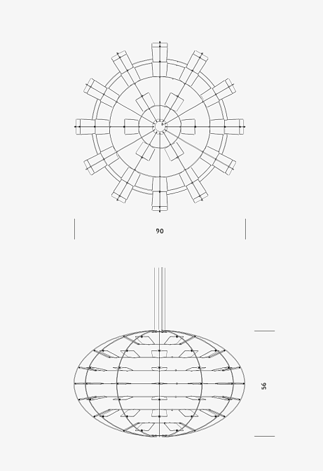 Потолочный светильник  Nemo CHLORIS - фото-4 | interior market
