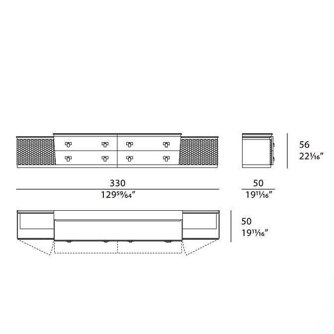 Тумба под ТВ Turri Vogue - фото-7 | interior market