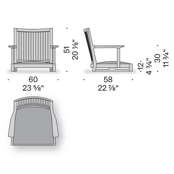 Стул без ножек De Padova Liku Japanese Chair - фото-3 | interior market