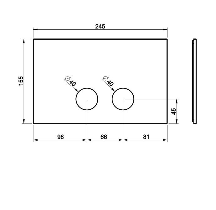 Клавиша Gessi RIGATO - фото-2 | interior market