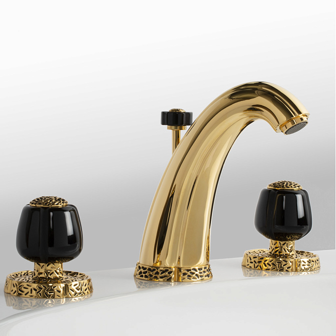 Смеситель для раковины Cristal&Bronze MILLÉSIME NOIR - фото-1 | interior market