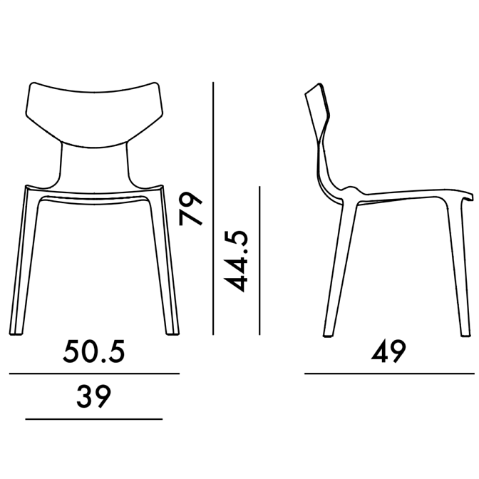 Стул для улицы Kartell Re-chair - фото-5 | interior market