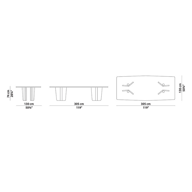 Обеденный стол Baxter KATE - фото-6 | interior market