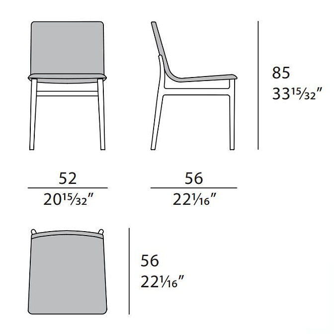 Обеденный стул Turri Nabi - фото-5 | interior market