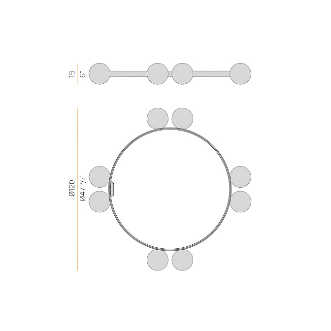 Потолочный светильник  Panzeri Murané R - фото-6 | interior market