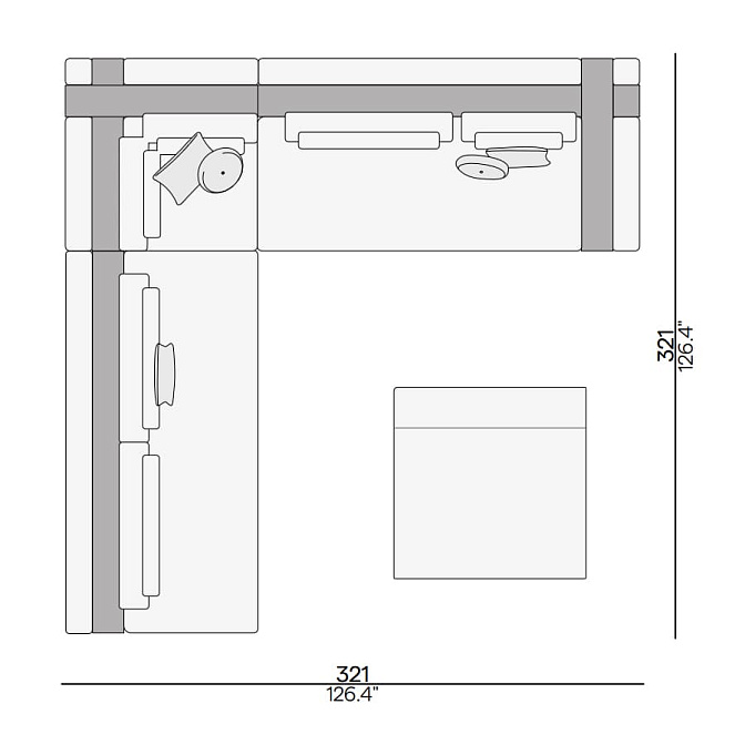 Диванный гарнитур для улицы Manutti Kumo - фото-2 | interior market