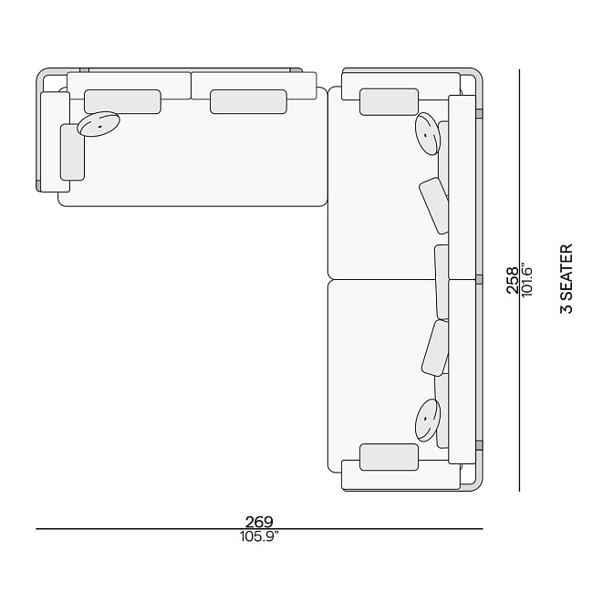 Угловой диван для улицы Manutti Flows - фото-2 | interior market