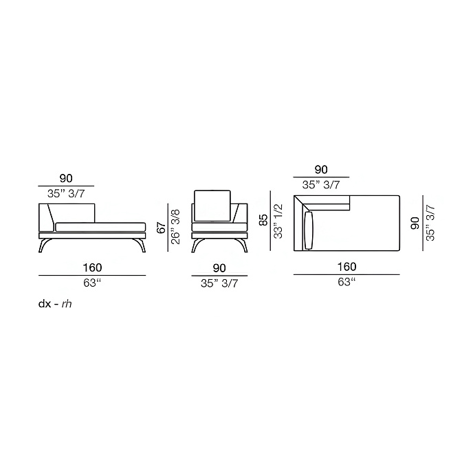 Диван-кушетка Mussi Acanto - фото-3 | interior market