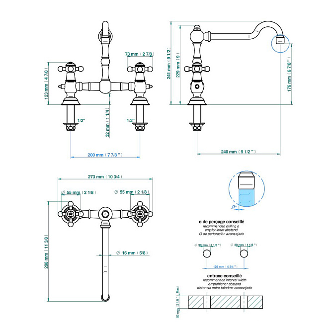 Смеситель для раковины THG Charleston - фото-2 | interior market