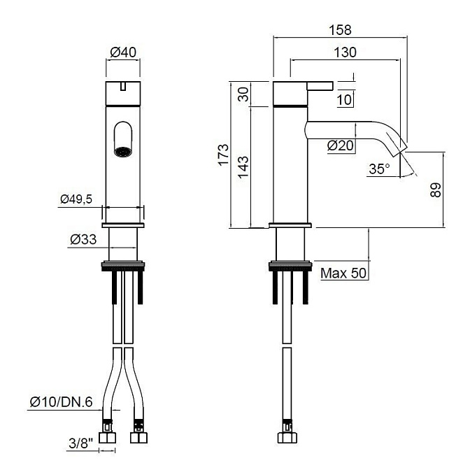 Смеситель для раковины Antonio Lupi ESSENTIA - фото-2 | interior market