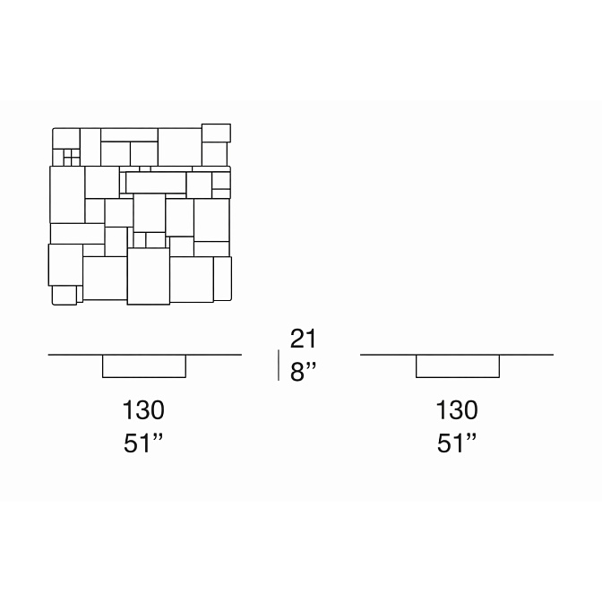 Журнальный столик Paola lenti Sciara - фото-5 | interior market