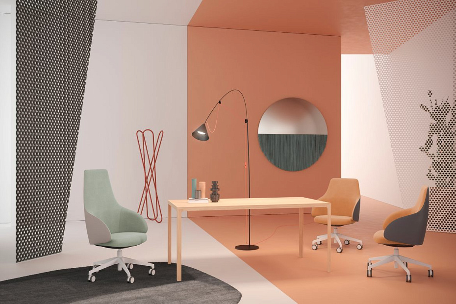 Вращающееся кресло офисное Kastel Kontea High back - фото-4 | interior market