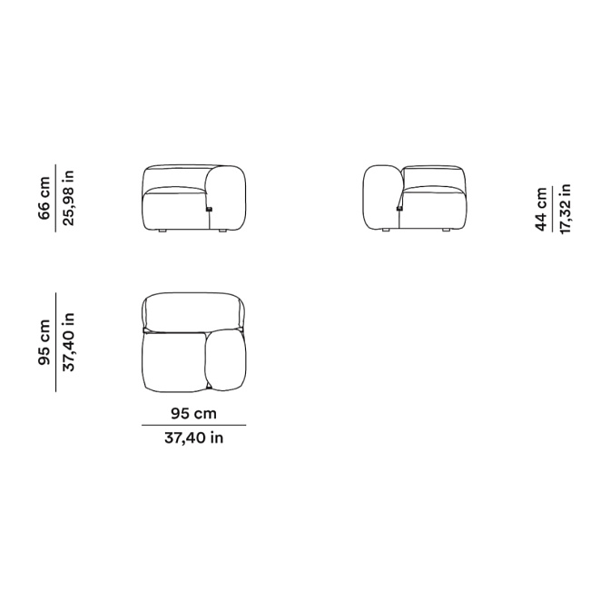 Модульный диван Tacchini Le Mura - фото-4 | interior market